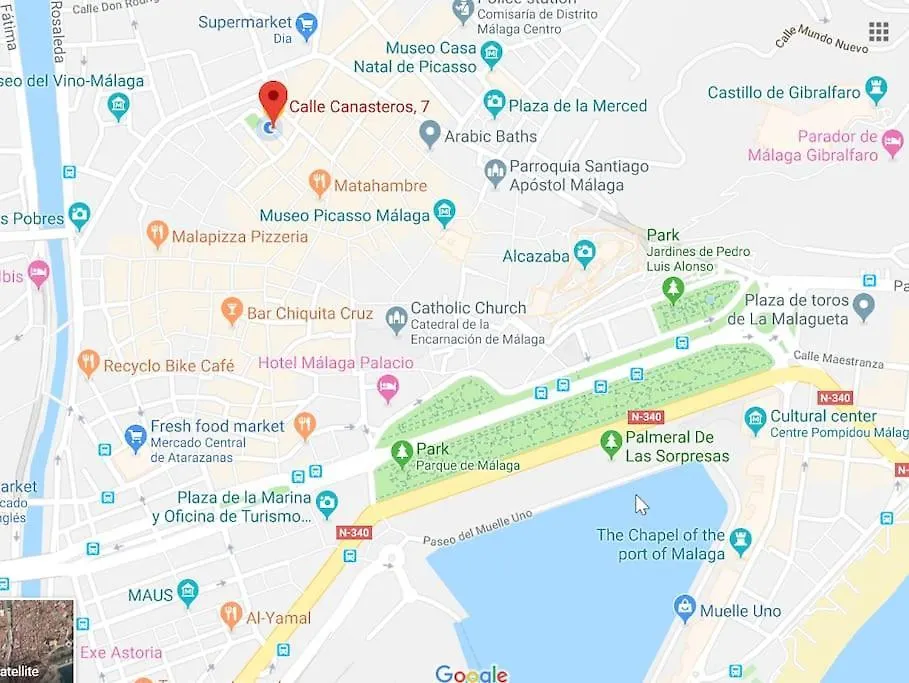 Apartment Entire 3 Room Flat In City Center - Canast Malaga